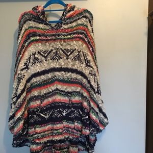 Free People poncho sweater